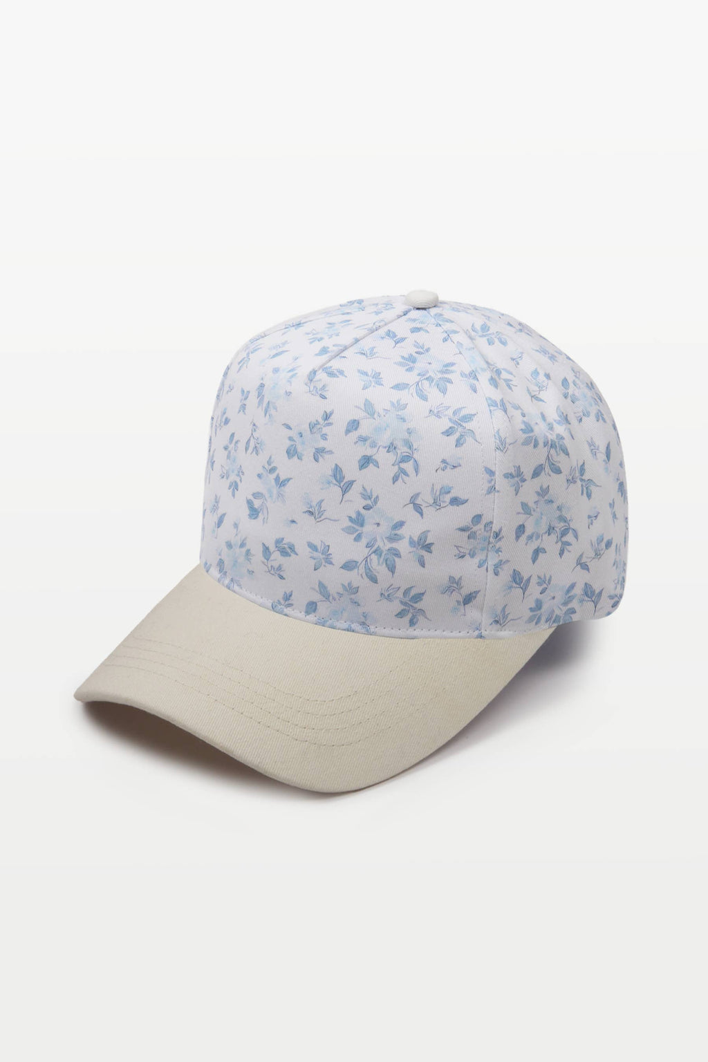 FLORAL PRINT Crown Two Tone Baseball Cap