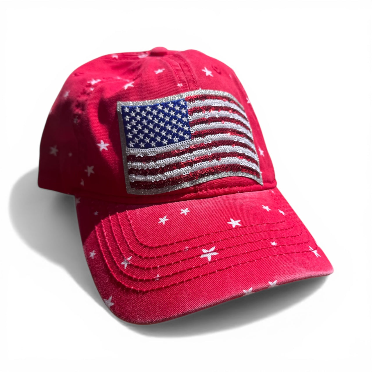 American hat, American flag hat, Ponytail hat, Ponytail American flag, Fourth of July, Independence Day