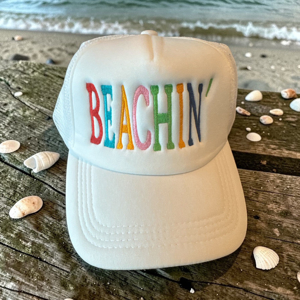 Beach embroidered vacation hat great for going beachin’