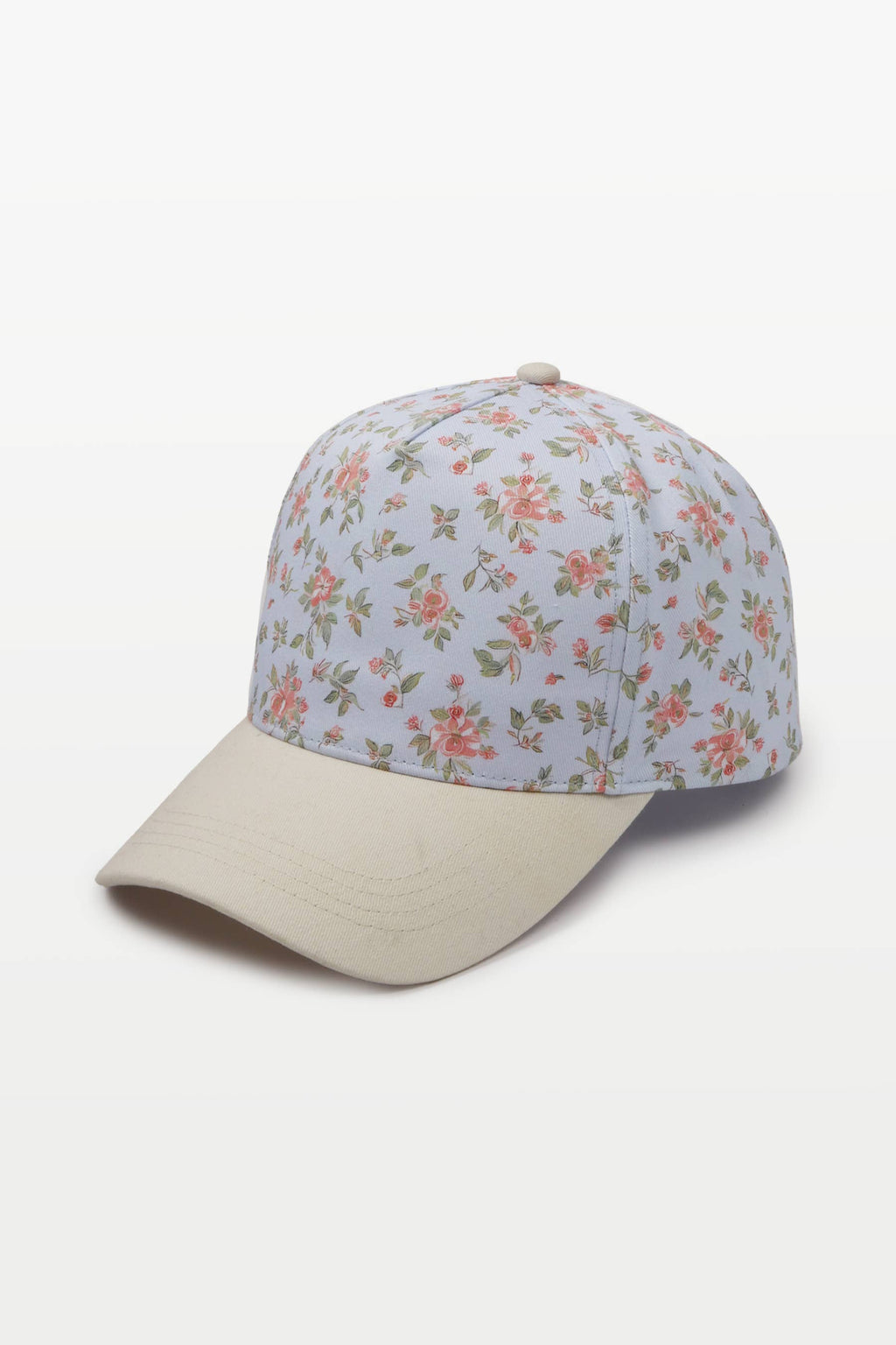FLORAL PRINT Crown Two Tone Baseball Cap