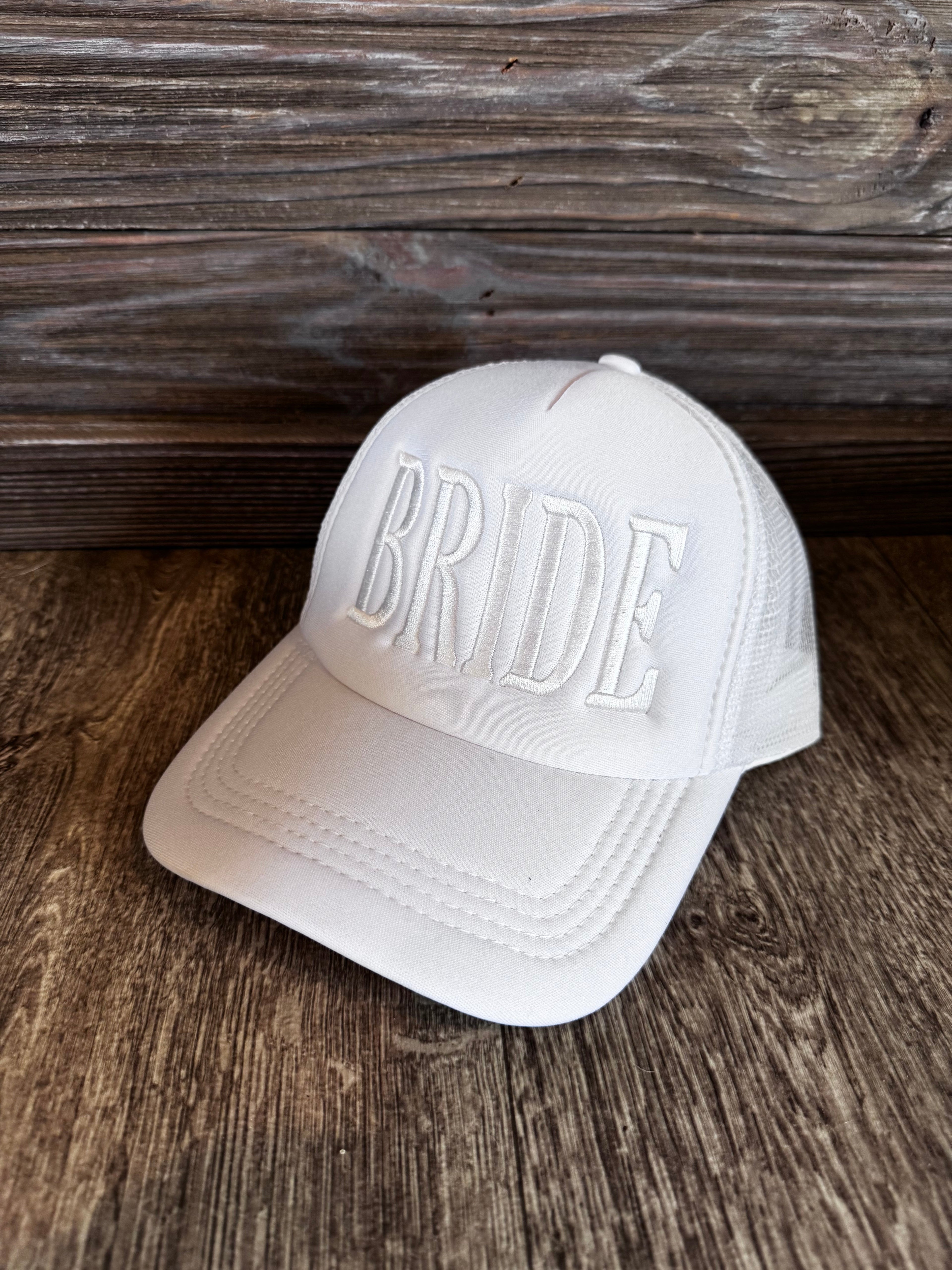 Bride embroidered hat