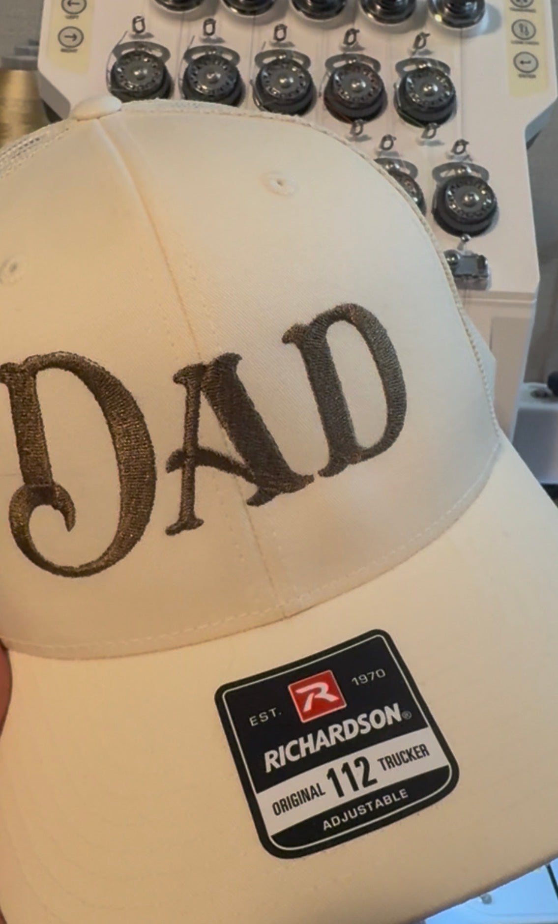 Dad hat, Father’s Day, Embroidered Richardson Trucker  Hat