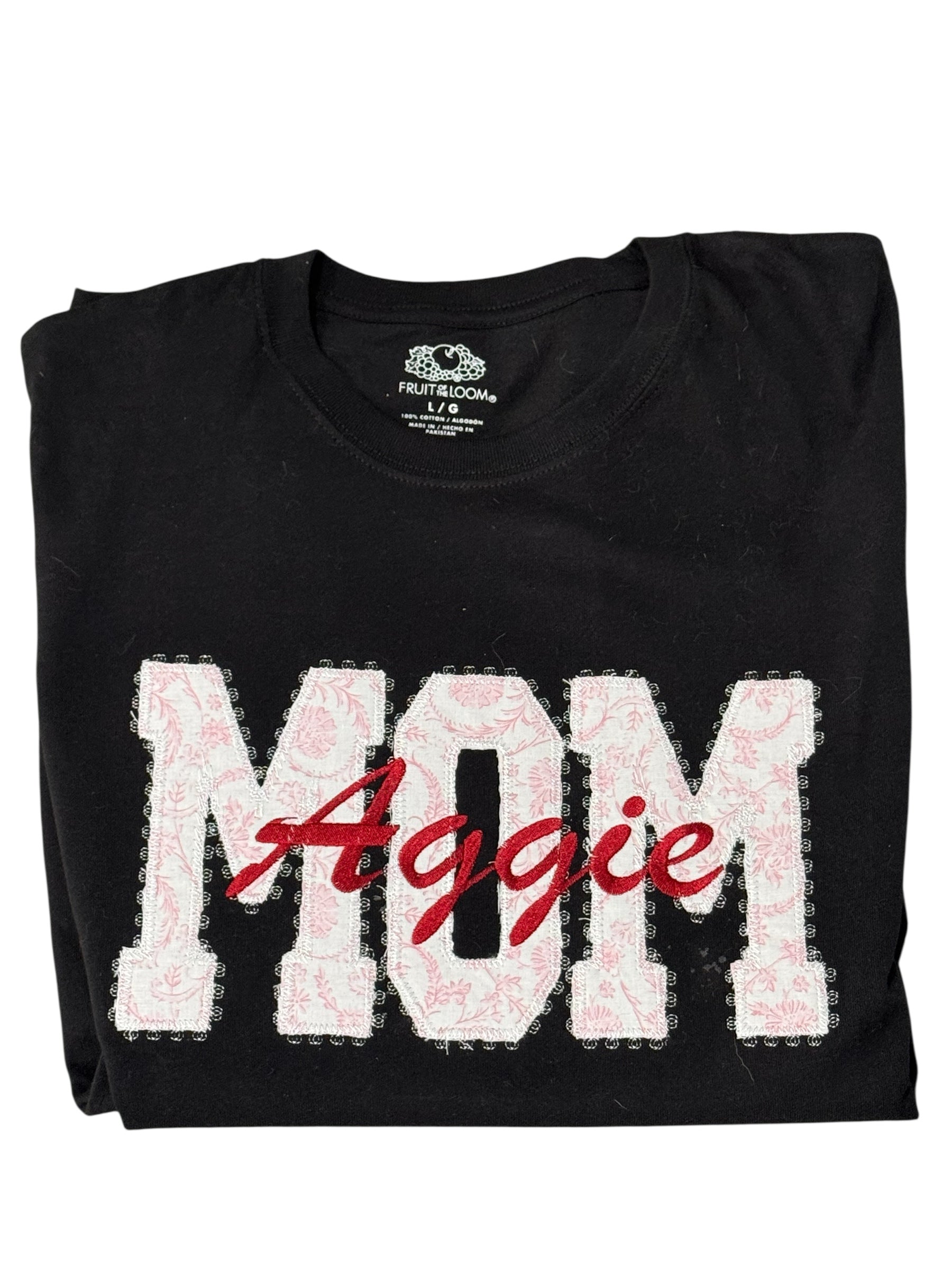 Aggie mom Embroidered T-Shirt