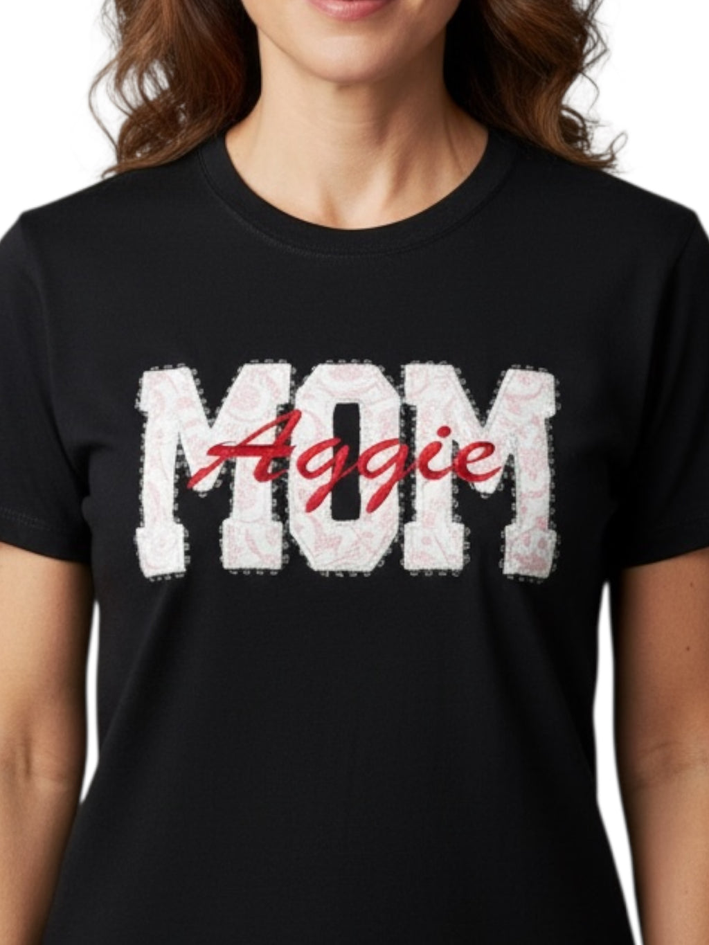 Aggie mom Embroidered T-Shirt
