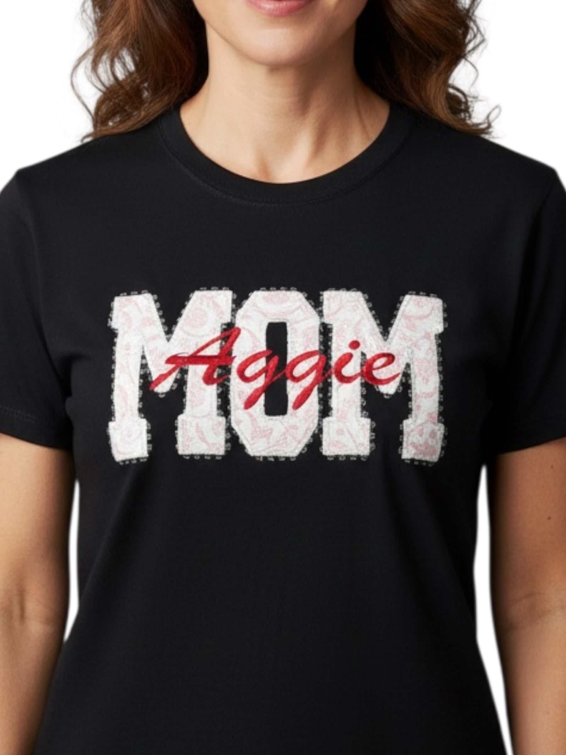 Aggie mom Embroidered T-Shirt