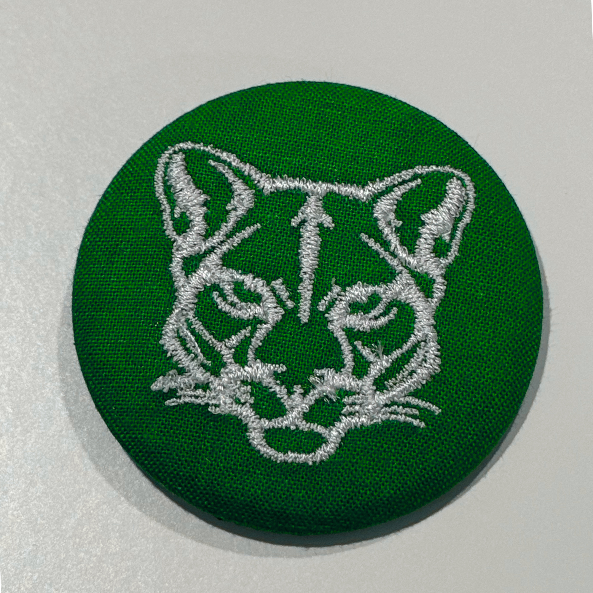 Embroidered Puma Cougar Big Cat Game Day Pinback Button