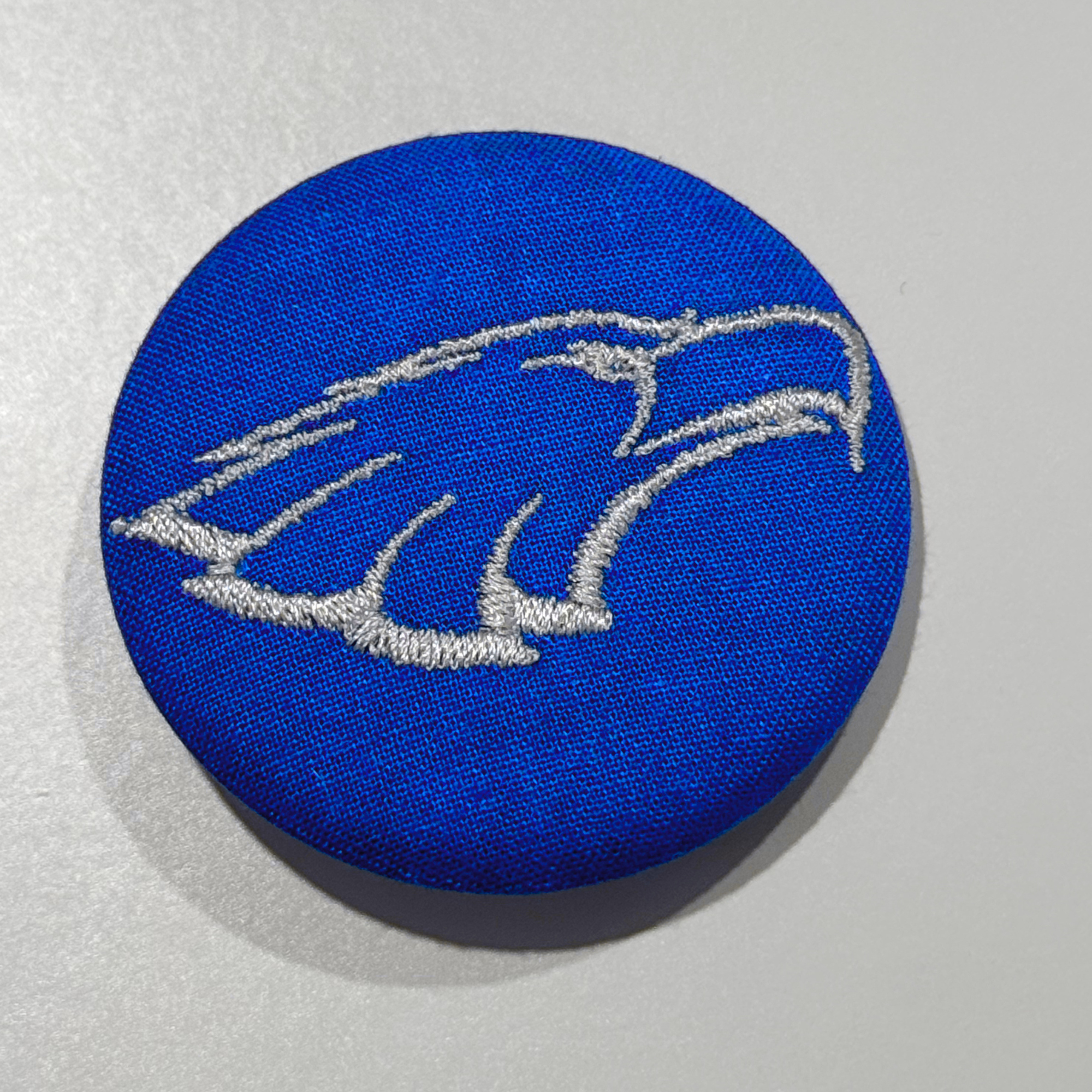 Embroidered Eagle Game Day Pinback Homecoming Button