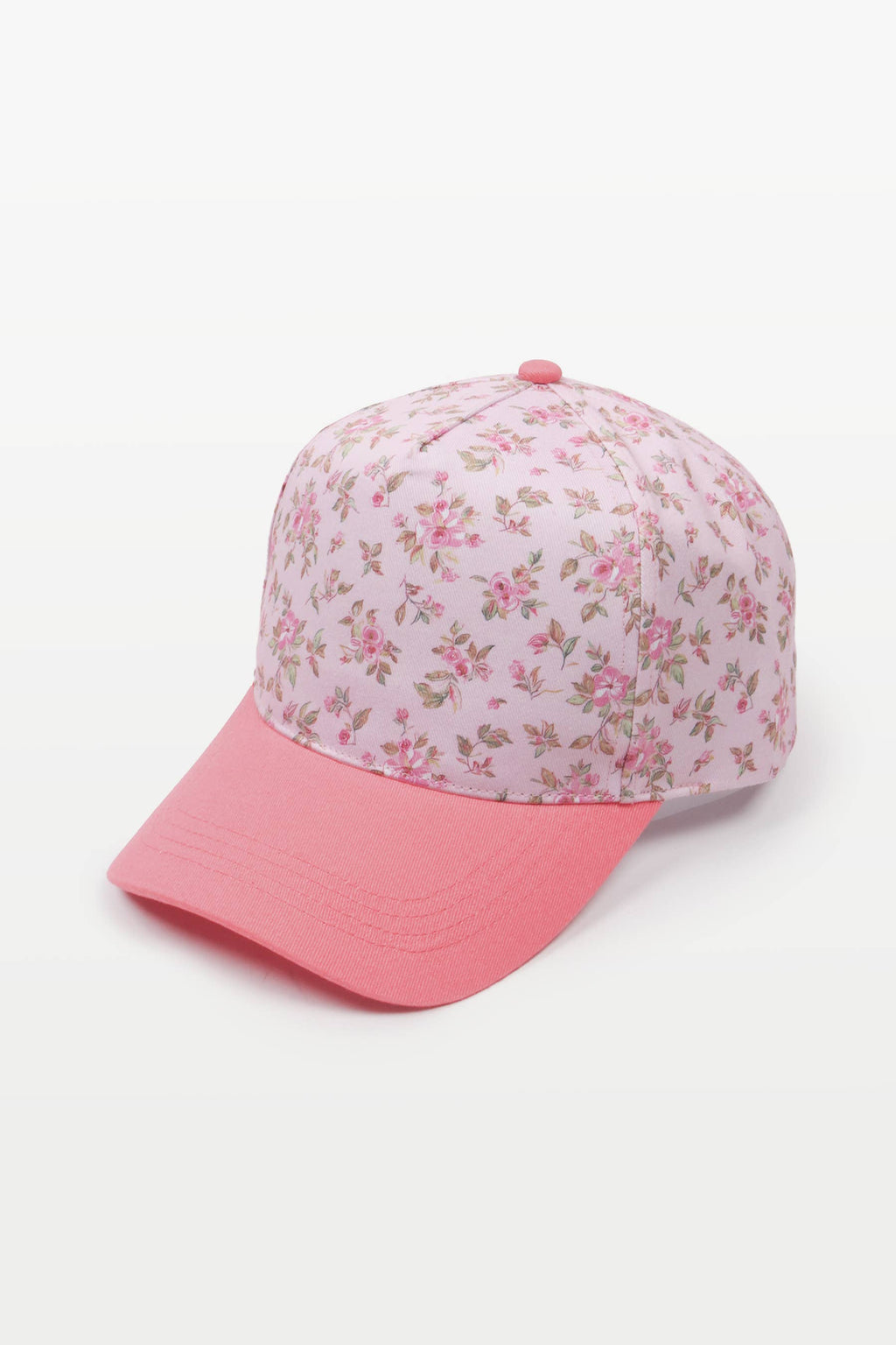 FLORAL PRINT Crown Two Tone Baseball Cap