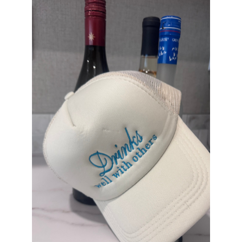 Drinking hat for the social bug, Embroidered foam front snap back hat