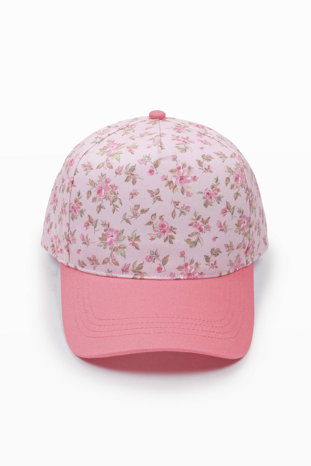 FLORAL PRINT Crown Two Tone Baseball Cap