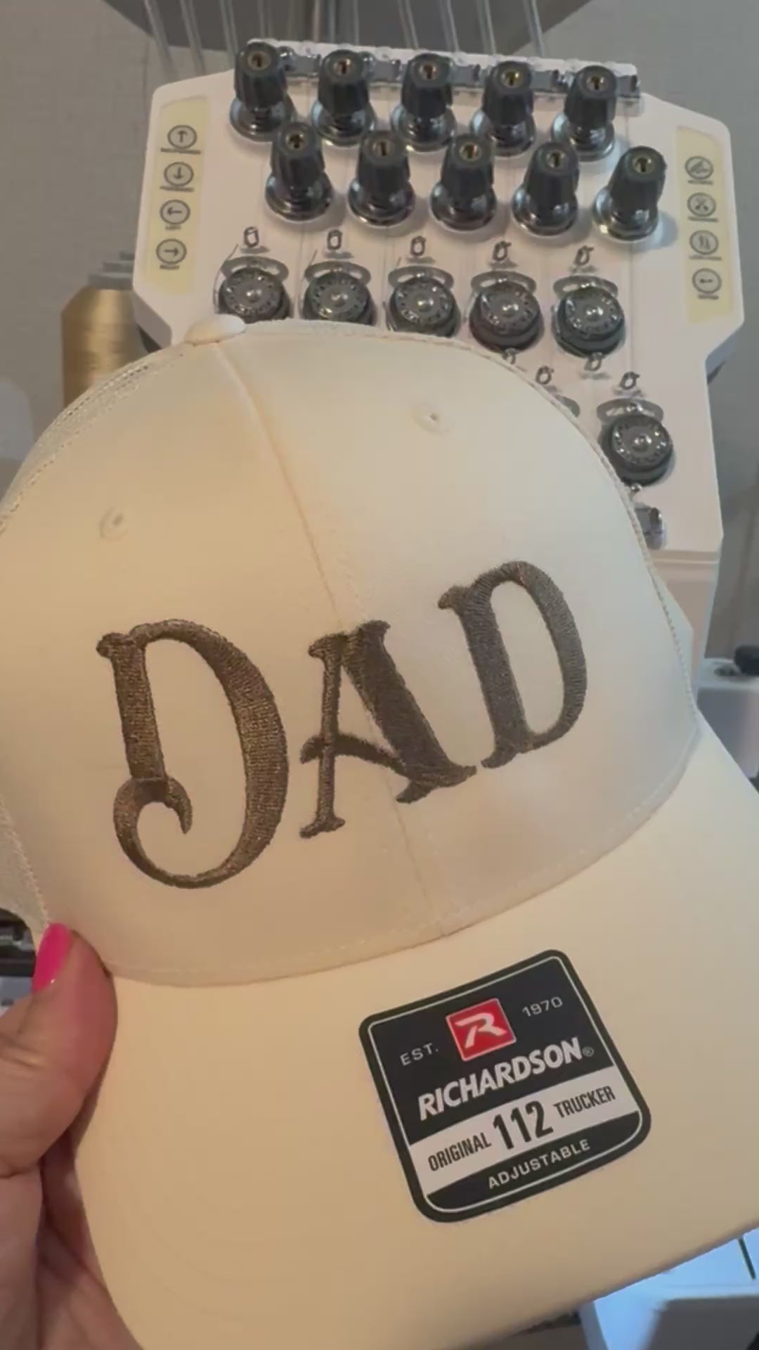 Dad hat, Father’s Day, Embroidered Richardson Trucker  Hat
