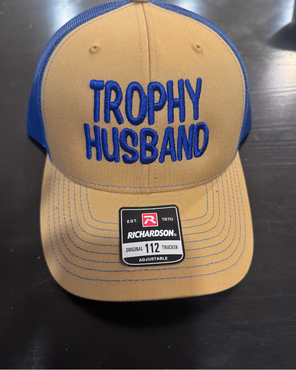 Trophy Husband, Embroidered Richardson Trucker  Hat